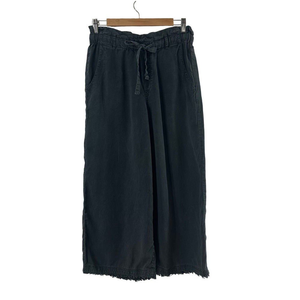Cloth & Stone‎ Charcoal Gray Tencel Wide Leg Cropped Pants XS